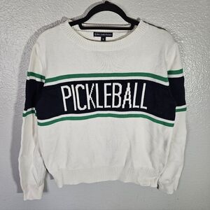 Kiel James Patrick Pickleball Cotton Knit Sweater Size M